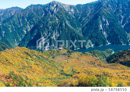 Beautiful landscape Tateyama Kurobe alpine in Beautiful landscape Tateyama Kurobe alpine in 58798550