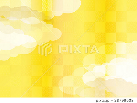 金の和風背景素材 58799608