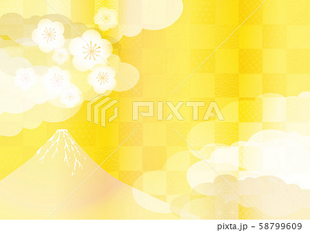 金の和風背景素材 58799609