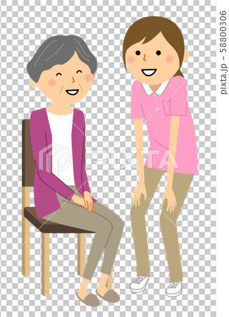 坐在椅子上的老人 58800306