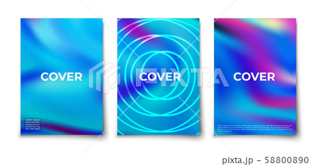 Modern wavy silk fabric background vector cover  58800890