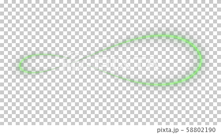CGパーティクル　無限　輪になって光るレーザー 58802190