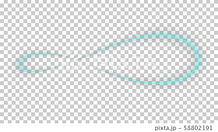 CGパーティクル　無限　輪になって光るレーザー 58802191