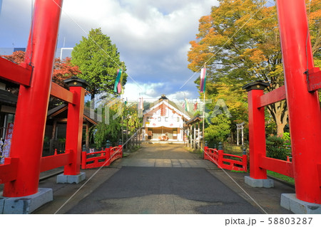 【青森県】朝日を浴びる善知鳥神社 【青森県】朝日を浴びる善知鳥神社 58803287