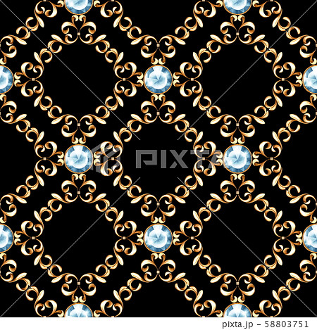 Seamless luxury golden pattern 58803751