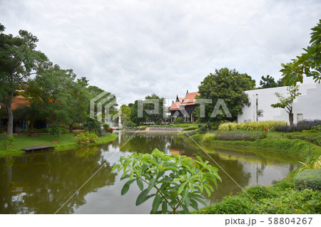 Mallika City R.E. 124 a heritage, retro-city reflecting the real past Siamese lifestyle in Kanchanaburi, Thailand 58804267