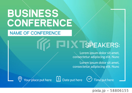 Business conference simple template invitation. Geometric magazine conference or poster business Business conference simple template invitation. Geometric magazine conference or poster business 58806155