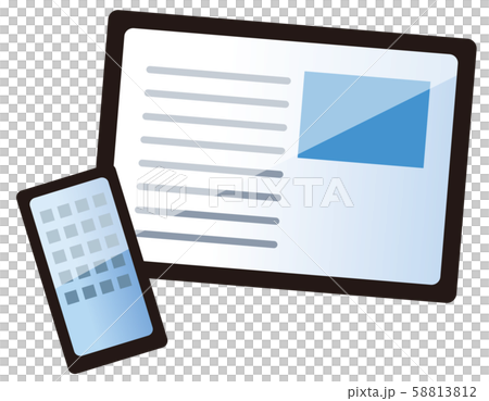 モバイル機器　タブレット　スマートフォン 58813812