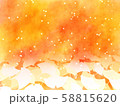 銀杏の水彩背景素材 58815620