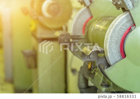 Grinding machine in factory on the mold shop 58816331