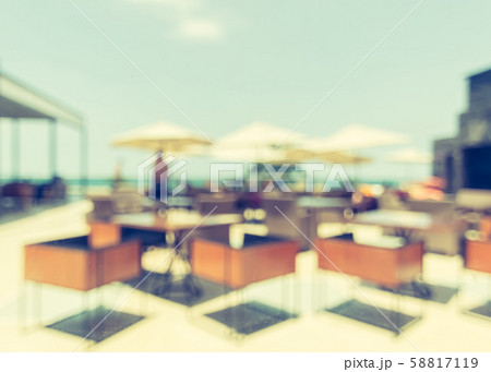 Blur summer background poolside party with tropical resort hotel swimming pool place Blur summer background poolside party with tropical resort hotel swimming pool place 58817119