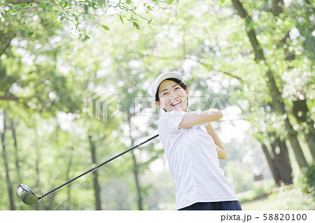 女性　ゴルフ 58820100
