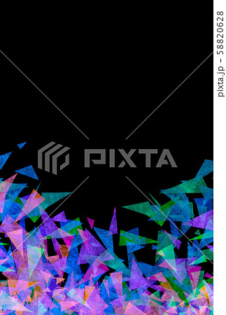 和紙風　三角形　テクスチャー 58820628