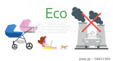 Ecology pollute car plant Environmental pollution Ecology pollute car plant Environmental pollution 58821360