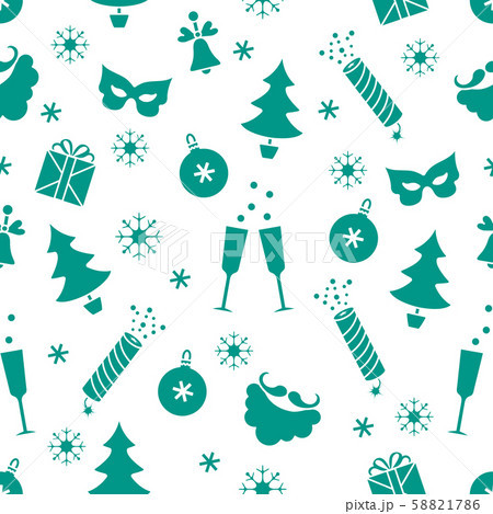 New Year 2020 Merry Christmas pattern gift, Santa New Year 2020 Merry Christmas pattern gift, Santa 58821786