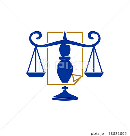 Law Justice Firm Balance Scale Paper logo Design Law Justice Firm Balance Scale Paper logo Design 58821896