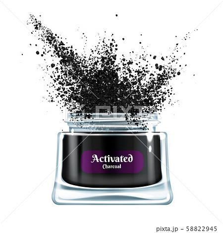 Cosmetics product with activated charcoal 58822945