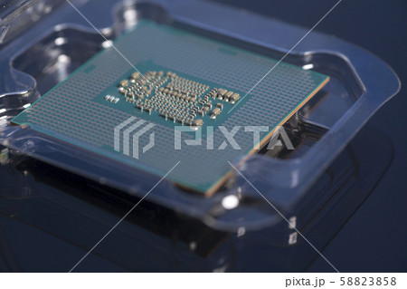 Central processing unit CPU processor microchip in 58823858