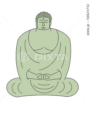 大仏のイラスト素材