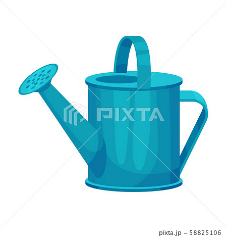 Large garden watering can. Vector illustration on a white background. Large garden watering can. Vector illustration on a white background. 58825106