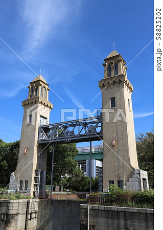 中川運河　松重閘門 58825202