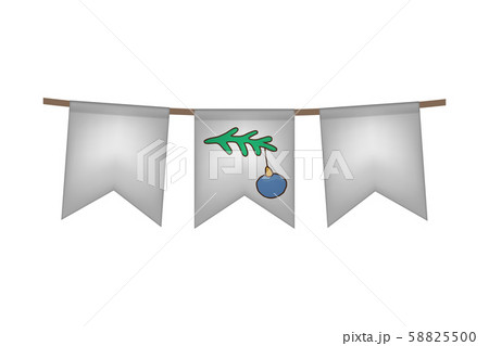 Christmas and new year flag garland. 58825500