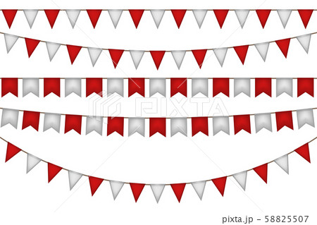 Flag garland for festival. 58825507