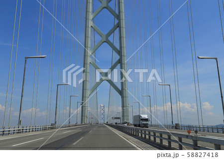 神戸淡路鳴門自動車道上り線、明石海峡大橋 58827418