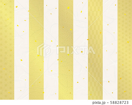 金の背景 文様入り(和紙テクスチャ) 金の背景 文様入り(和紙テクスチャ) 58828723