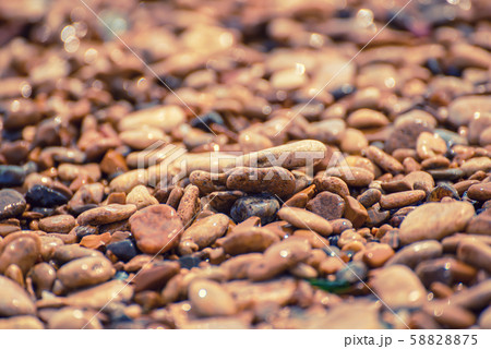 Sea pebble background Sea pebble background 58828875