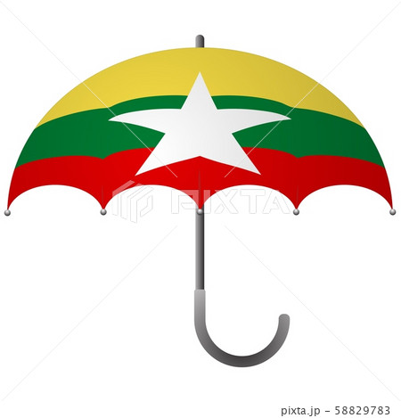 Burma flag umbrella Burma flag umbrella 58829783