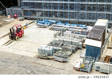 大規模建設現の資材置場 大規模建設現の資材置場 58830835