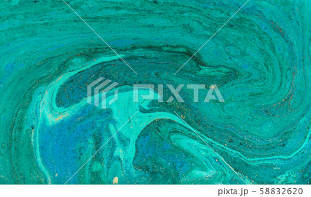 Beautiful unique turquoise acrylic marble background. 58832620