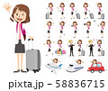 トラベル 会社員 女性 セット  58836715