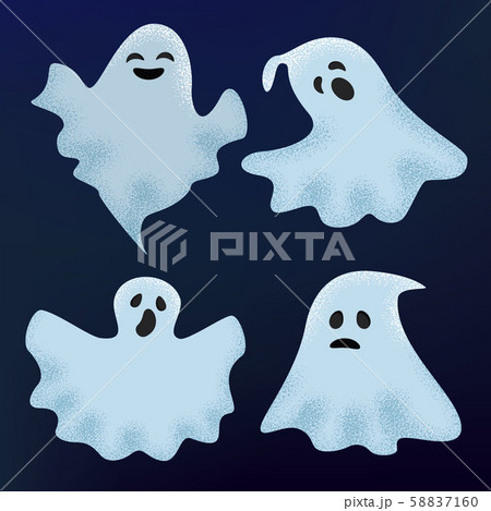 Ghost Vector Halloween Scary Character Spooky のイラスト素材