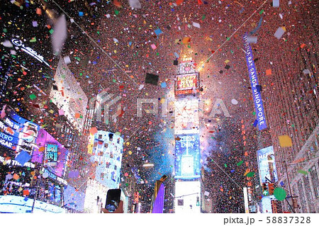 年越しのニューヨーク(New York)タイムズスクエア(Times Square) 58837328