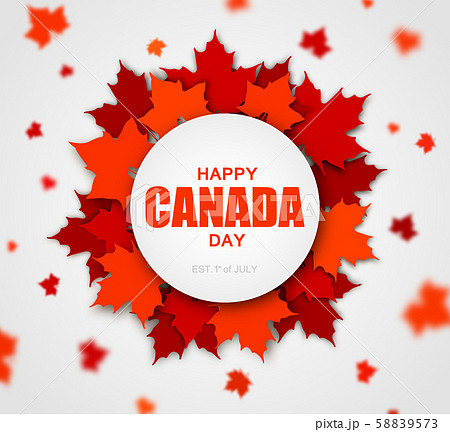 Background of happy Canada day. Red maple leaves Background of happy Canada day. Red maple leaves 58839573