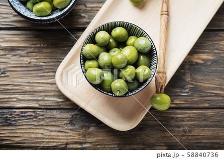 Green Italian olives 58840736