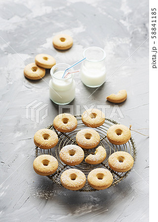 Homemade cookies and milk Homemade cookies and milk 58841185