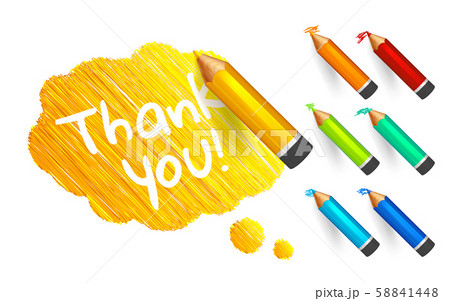 Sketch banner drawn with cartoon color pencils Sketch banner drawn with cartoon color pencils 58841448