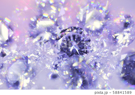 キュービックジルコニアの輝き 58841589