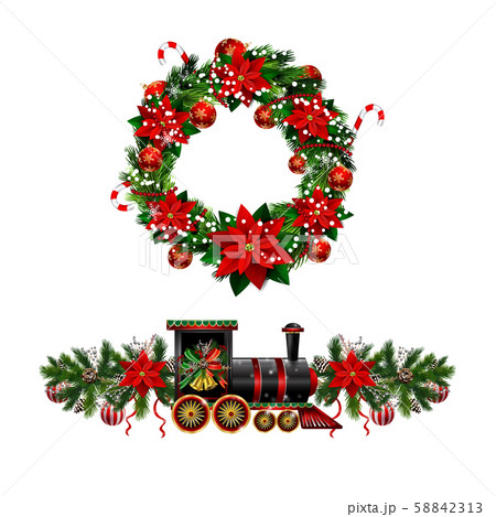 Christmas decorations with fir tree golden jingle bells Christmas decorations with fir tree golden jingle bells 58842313