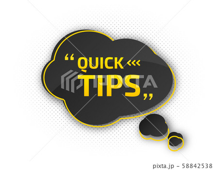 Useful quick tip. Trick suggesting advice and help 58842538
