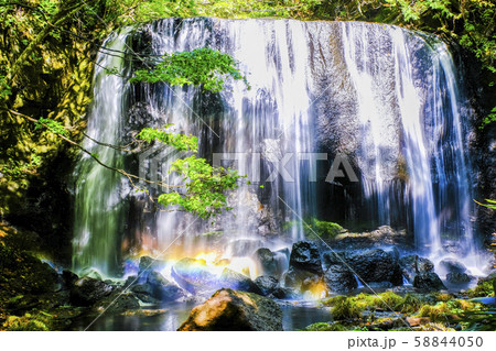 達沢不動滝と虹２ 58844050