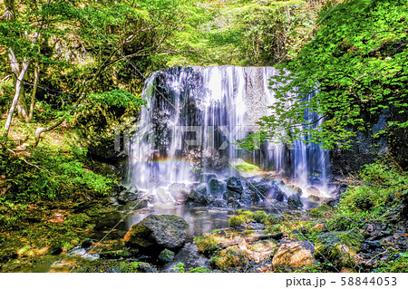 達沢不動滝と虹５ 58844053