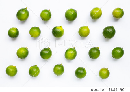 Limes isolated on white background. 58844904