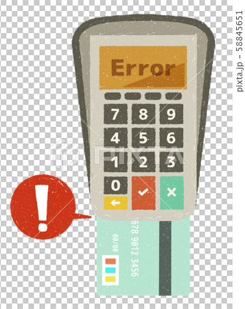 クレジットカード-決済エラー 58845651