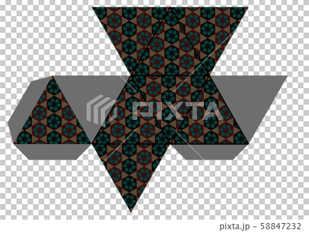 Development of the regular octahedron 58847232