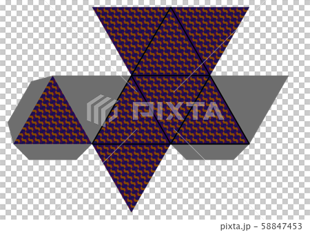 Development of the regular octahedron Development of the regular octahedron 58847453