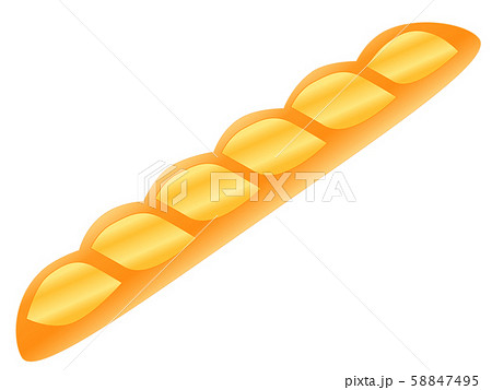 フランスパンのイラスト素材